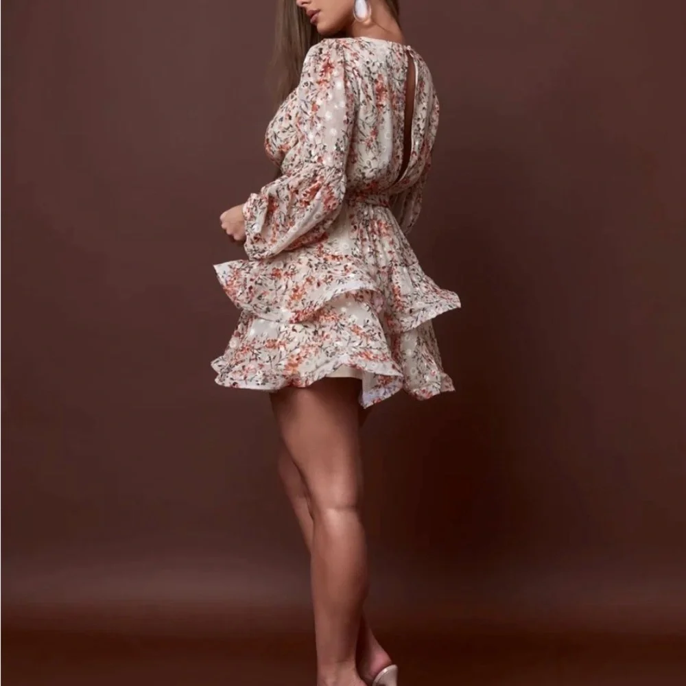 Morey Faith Collection Floral Mini Dress Size S - Picture 12 of 13